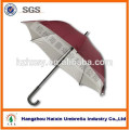 Color de la luz Auto aluminio marco paraguas recto